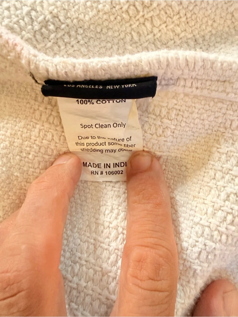 Us Angels Cream Throw Blanket with Orange, Yellow, Green & Peach Ghost Appliqués